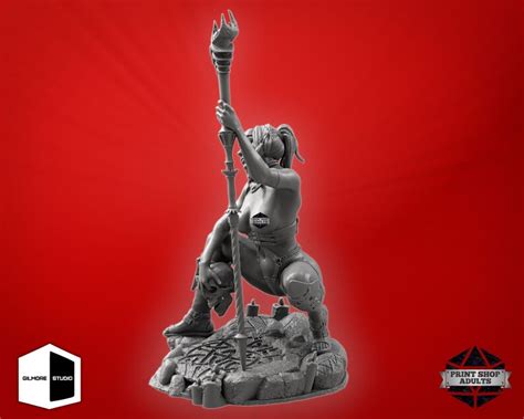 Demonic Mage Miniature Nude Demon Necromancer Miniature Etsy