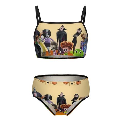 Hotel Transylvania Girls Bikini Swimsuits Two Piece Beach Bathing Suit Swimwear 9 11Y 140cm