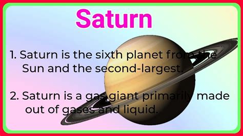 10 Lines On Saturn In English Essay On Saturn Solar System