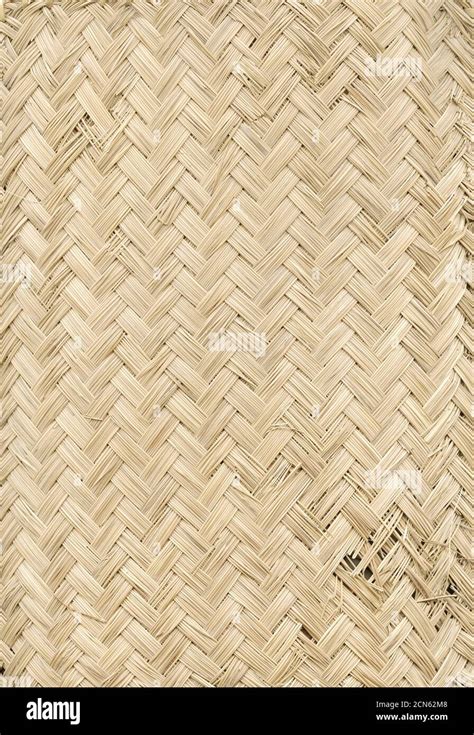 Woven Bamboo Mat Texture Background Stock Photo Alamy