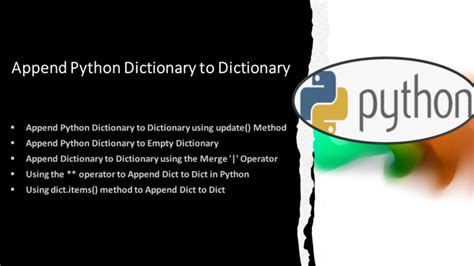 Append Python Dictionary To Dictionary Spark By {examples}