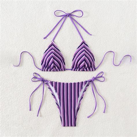 POROPL Swim Suits For Women 2025 Bikini Fashion New Bikini High Waisted Swim Plain Swim Size S