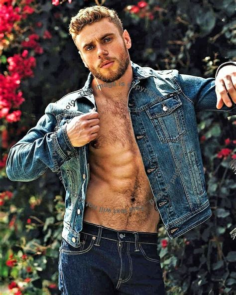 Gus Kenworthy Shirtless Wearing a Denim Jacket | #3923758131