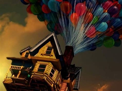 Up Flying House Scene