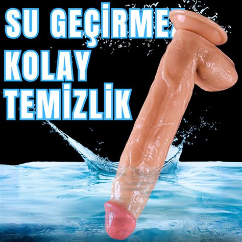 UNIQUE XL Realistik Dokuda Damarlı Kalın Dildo Vantuzlu Büyük Boy Gerçekçi Yapay Penis CM