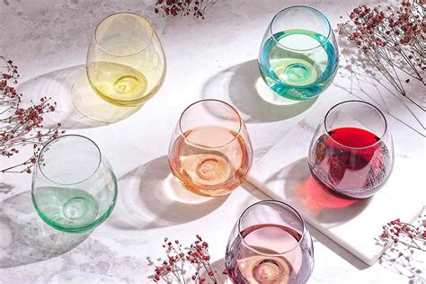 Get Trendy Colored Wine Glasses For 5 Apiece On Amazon