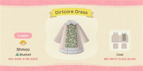 Cottagecore Custom Design Outfits For Animal Crossing New Horizons