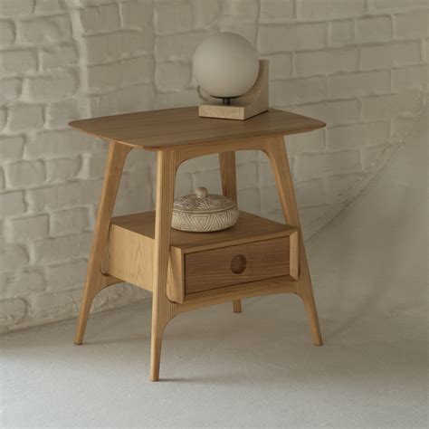 Столик прикроватный «Антонио» ясень купить в интернет-магазине Ярмарка ...