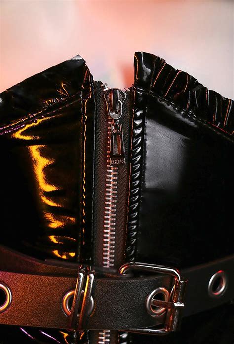 Power Pu Wedding Lingerie Gothic Lingerie Black Sexy Costume For Sale