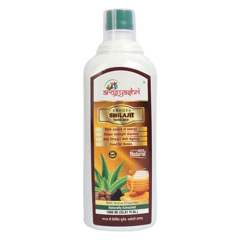 Arogyashri Arogya Shilajit Juice Packaging Size 1000 Ml At Rs 550 In