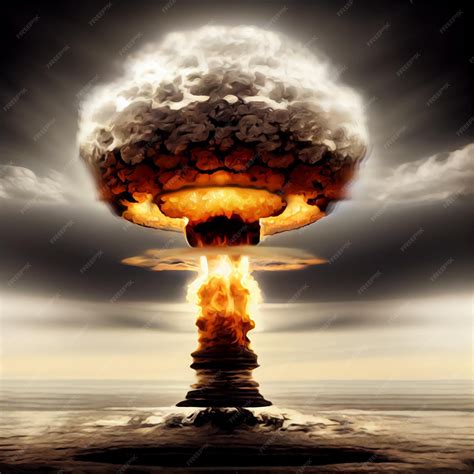 Premium Photo | Atomic bomb. Explosion, world war. Apocalypse