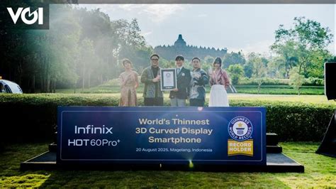 Infinix HOT 60 Pro Raih Rekor Dunia Lewat Layar 3D Curved Tertipis