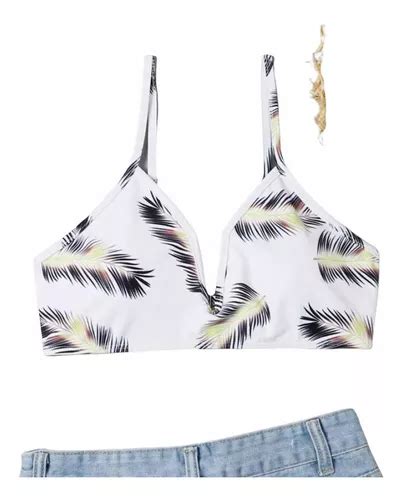 Top Bikini Traje De Ba O Tropical Para Dama Shein Cuotas Sin Inter S