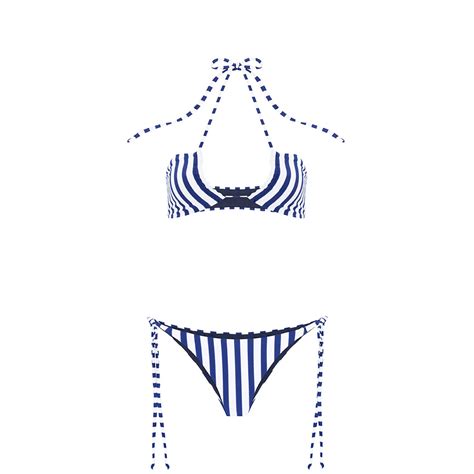 Orange Amalfi Bikini Swimwear By Wash Factory Pietra