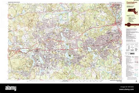 Massachusetts USGS Historical Topo Map MA Framingham 350958 1987 25000 ...