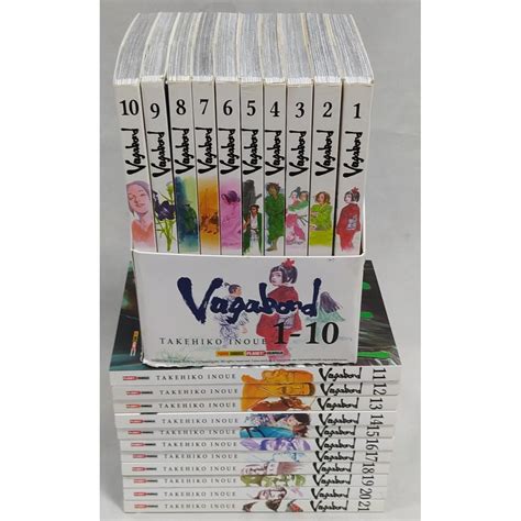 Manga Vagabond Volumes 1 A 10 - Coleção Mangás Vagabond - Volumes 1 Ao 21 + Box Dos 10 Primeiros ...