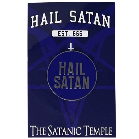 Purple Hail Satan Lapel Pin Tst