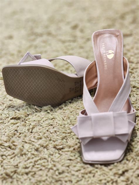 Tamanco Laço Nude Pablo Bernard Life Beauty Calçados e acessórios masculinos e femininos