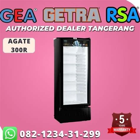 Jual Showcase Minuman Rsa Agate 300 R Display Cooler 5 Rak Lemari