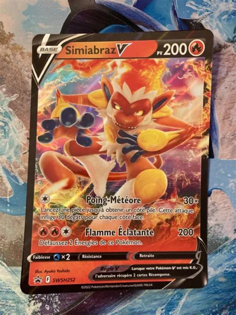 CARTE POKÉMON SIMIABRAZ V JUMBO SWSH252 PROMO EUR 2 90 PicClick FR