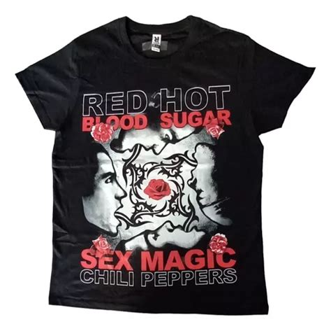 Polera Red Hot Chili Peppers Black Sugar Sex Magik Rock Cuotas Sin