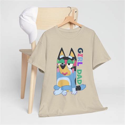 Bluey Father S Day Tee Bluey Gift For Him Bandit Shirt Birthday Gift Unisex S Xl Hot