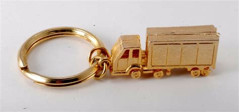 Panel Box Truck Trucker Gold Tone Metal Key Chain Keychain Key - Etsy