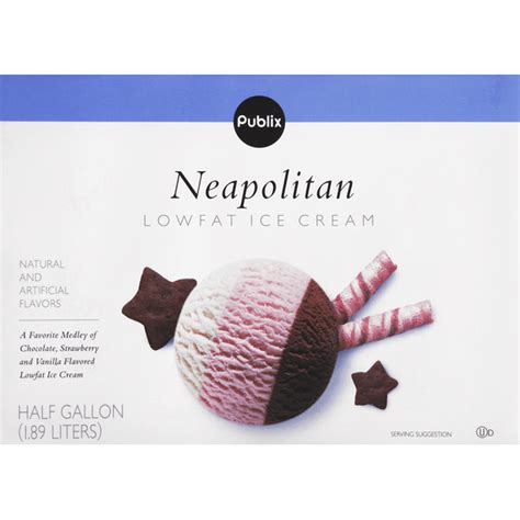 Publix Ice Cream Lowfat Neapolitan Gal Delivery Or Pickup Near