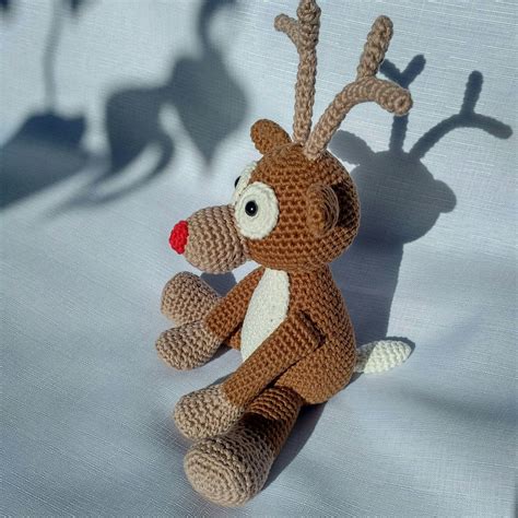 Pdf Reindeer Crochet Pattern Rudolph The Red Nosed Reindeer Crochet