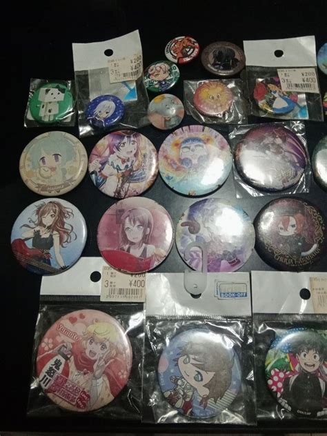 33 Assorted Anime Button Pins On Carousell