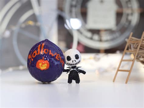Crocheted Miniature Jack Skellington 👻 Rminiworlds