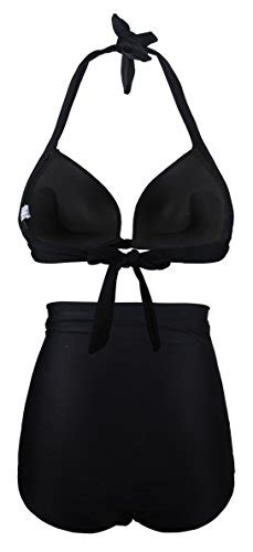 Angerella Vintage Bademode Mit Faltenwurf Hohe Taille Bikini Set Sst B Xl