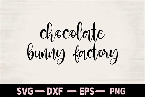 Chocolate Bunny Factory Graphic By Priyanka Studio · Creative Fabrica