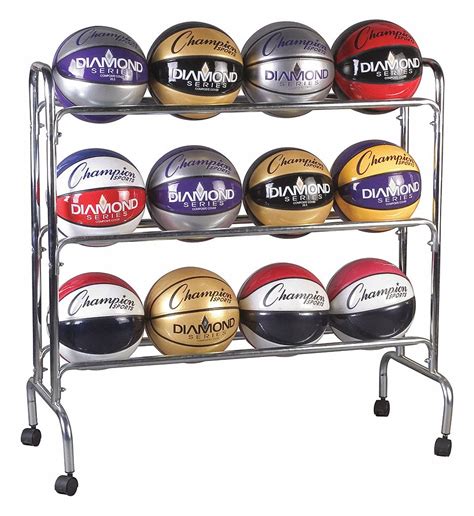 Champion Sports 41 In Lg 17 In Wd Basketball Cart 45nl89brc3