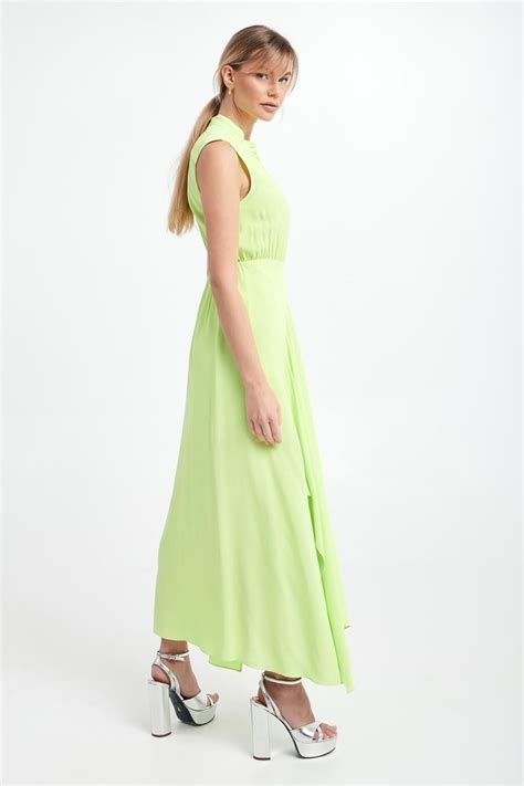 Sukienka PATRIZIA PEPE Limonkowy Regular 2A2575/A8I1/Y434 | Sklep Velpa.pl