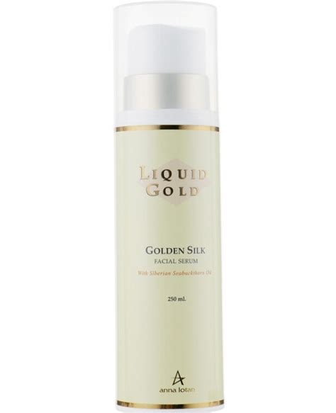 Anna Lotan Сыворотка Золотой шелк Liquid Gold Golden Silk Facial Serum ...