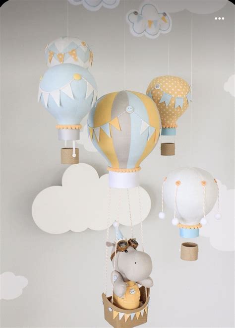 Elephant Baby Mobile Rainbow Baby Mobile Hot Air Balloon Mobile Balloon Mobile Mobile Crib