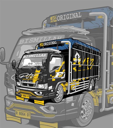 Truk Vector Mobil Modifikasi Mekanik Mobil Truk Besar