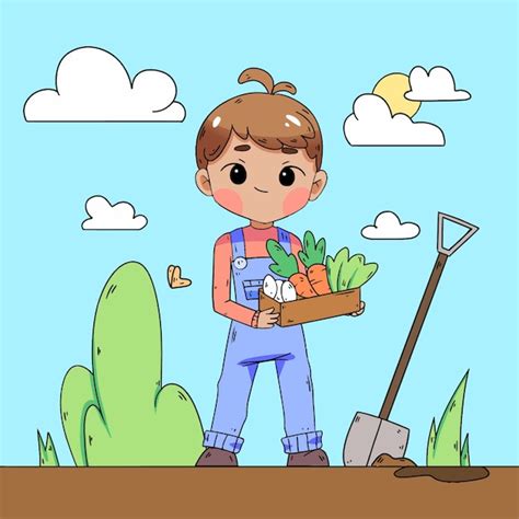 Concepto Ilustrado De Agricultura Organig Vector Gratis