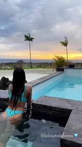 INSTA Nicole Scherzinger Blue Bikini By The Pool 4 6 24 Phun Org Forum