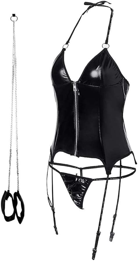 Cosplay Erotic Clothing Bodysuit Women Sexy Underwear Erotic Lingerie Zipper Bodysuits With