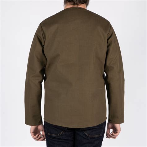 Smart Jacket Raw Cotton Canvas Olive Naked Famous Denim