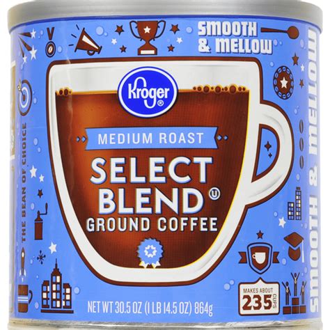 Kroger Medium Roast Select Blend Ground Coffee (30.5 oz) - Instacart