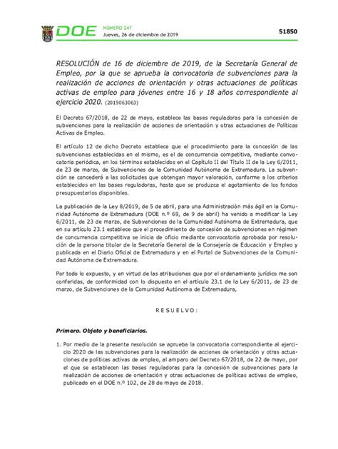 Completable En L Nea Informacin General Sobre La Convocatoria