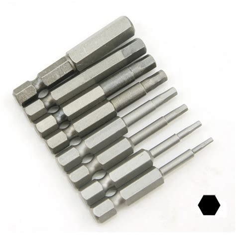 Pcs Mm Inch Hex Shank Magnetic Hex Head Screwdriver Bits