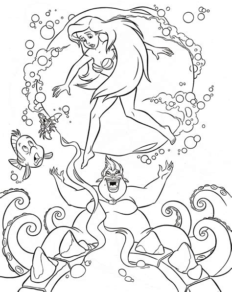 Desenhos De Ariel Para Colorir 100 Desenhos Para Colorir