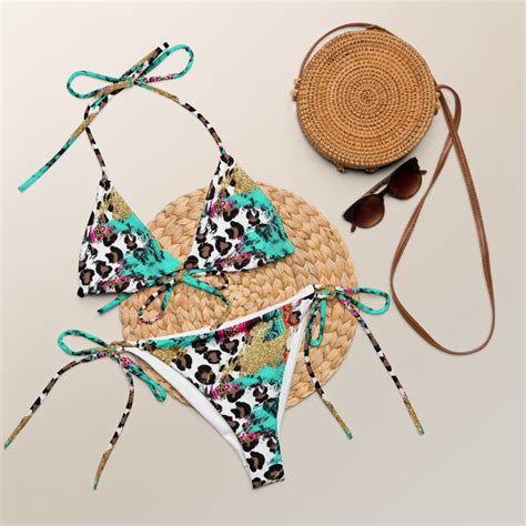 Boho Eco Friendly Recycled String Bikini Etsy