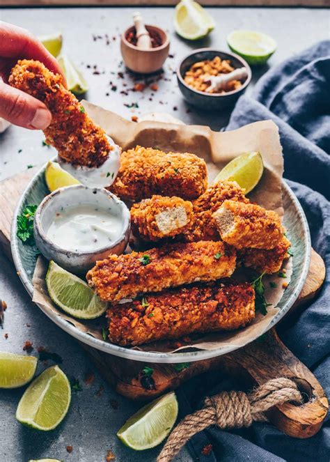 Crispy Baked Tofu Nuggets Vegan Chicken Fingers Recipe Bianca