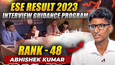 Upsc Ese Results Meet Abhishek Kumar Rank Ese Interview