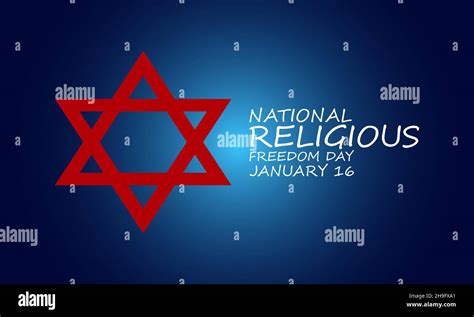 National Religious Freedom Day Vector Illustration Banner Template